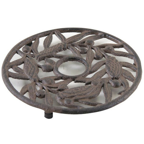Dessous de plat cigale et olive en fonte