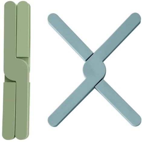 Dessous de Plat en Silicone - 2PCS - Pliable - Antidérapant - Résistant à la Chaleur