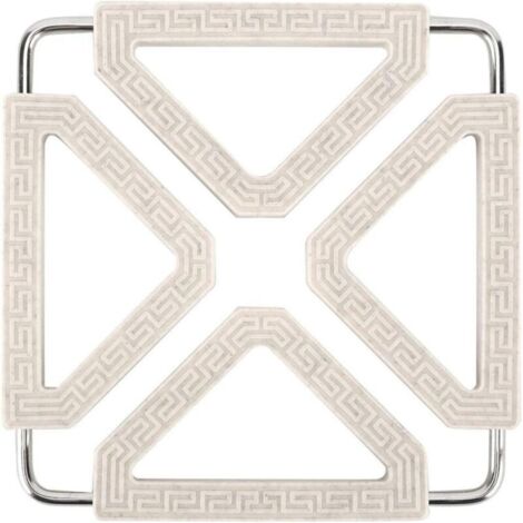 Dessous de Plat en Silicone, Extensible Résistant à La Chaleur Accessoires de Cuisine Set de Table Silicone pour Comptoir de Cuisine pour Pot, Bol, Tasses et Assiette(Beige)