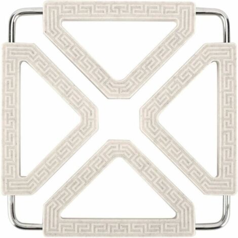 Dessous de Plat en Silicone, Extensible Résistant à La Chaleur Accessoires de Cuisine Set de Table Silicone pour Comptoir de Cuisine pour Pot, Bol, Tasses et Assiette(Beige)