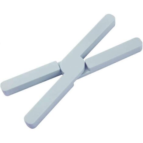 Dessous de plat pliable pour casseroles chaudes, support résistant à la chaleur, porte-casseroles/assiettes/tasses, en silicone, bleu