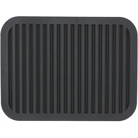 Dessous de plats Dessous de plat en silicone pour plats chauds et marmites, coussins chauffants pour plans de travail, tables, porte-pots, repose-cuillère, petits tapis de séchage, 2 pièces, noir