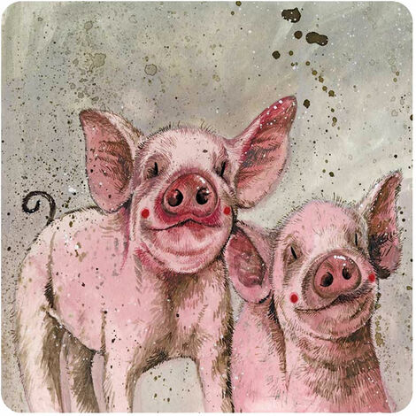Dessous de verre cochons par Alex Clark
