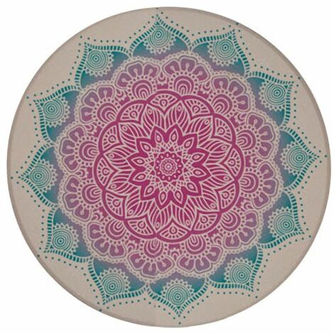 Dessous de verre Mandala - Rose et bleu