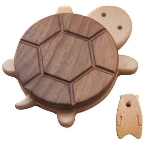 Dessous de verre tortue pour table basse, tapis de table basse en bois ---