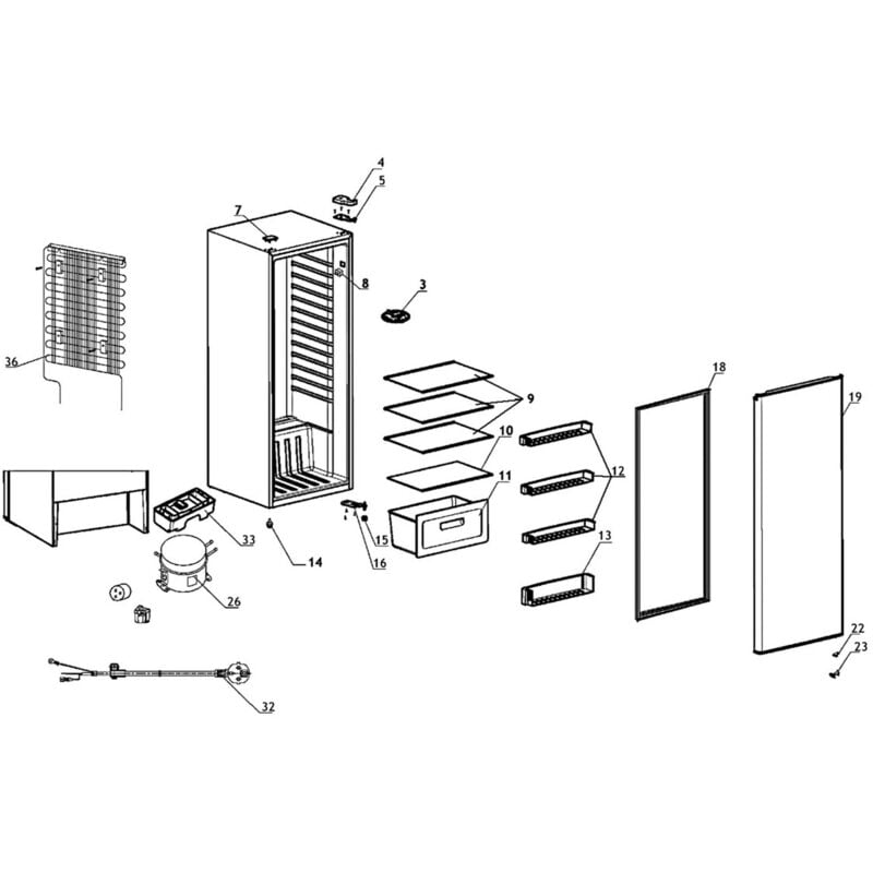 Dessus de bac à légumes (repère n°10)