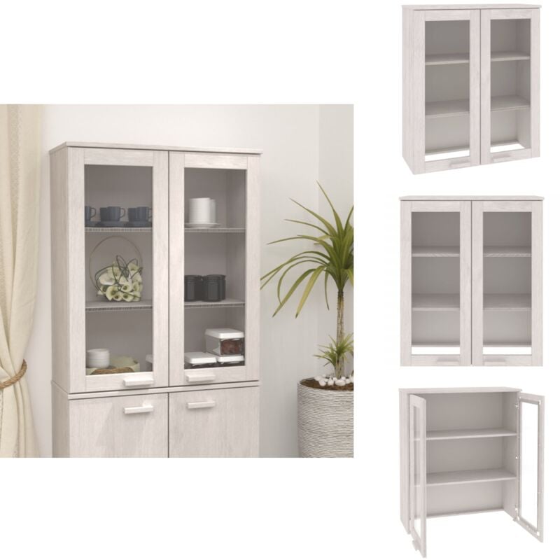 Vidaxl - Dessus de buffet hamar Blanc 85x35x100 cm Bois de pin massif - Meuble De Rangement - Buffet - Meuble Tv - Dessus De Buffet - Décoration