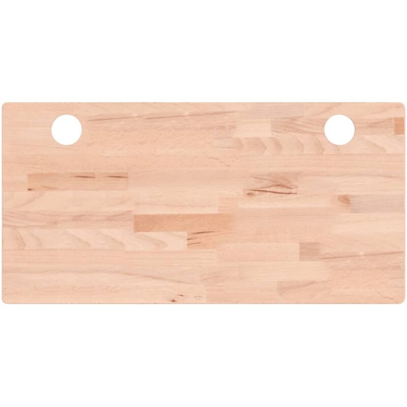 Vidaxl - Dessus de bureau 80x40x4 cm bois massif de hêtre