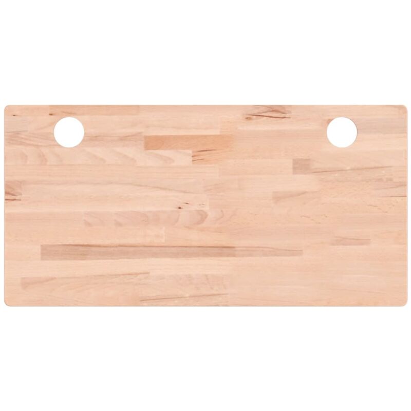 Vidaxl - Dessus de bureau 100x50x4 cm bois massif de hêtre