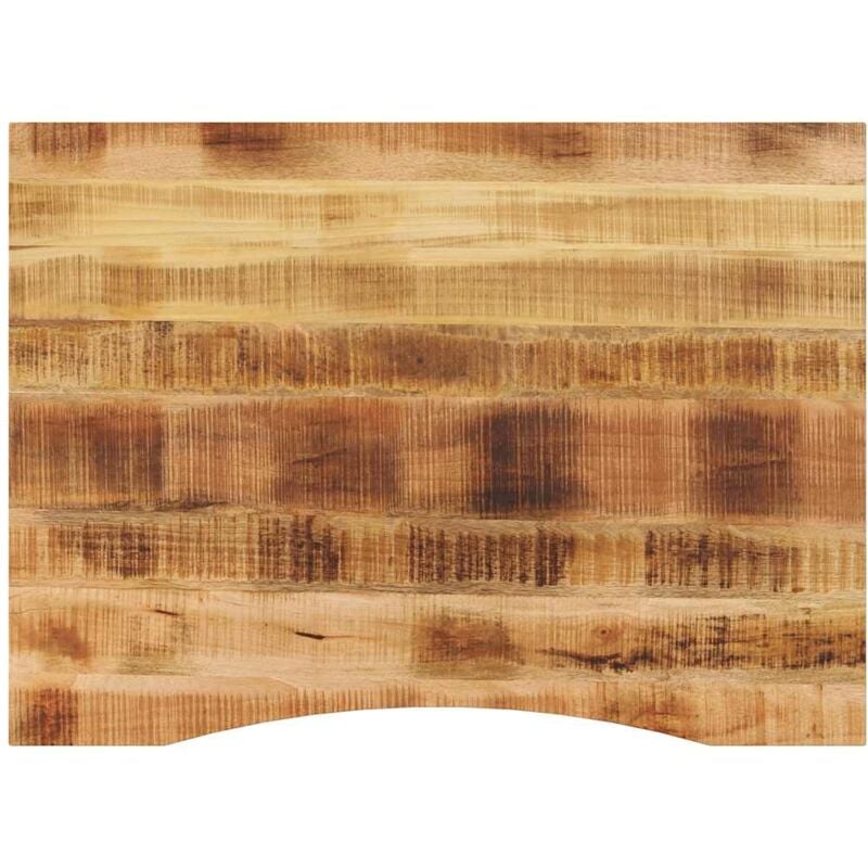 Dessus de bureau avec courbe 110x80x2,5 cm manguier massif brut Vidaxl