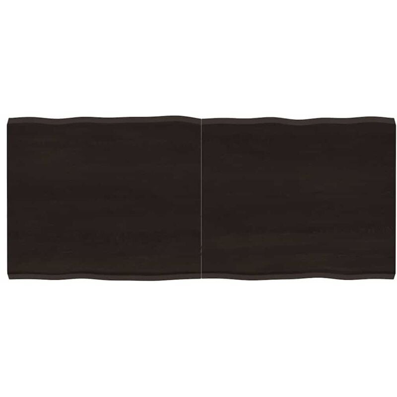 Dessus de table bois chêne massif traité bordure assortie