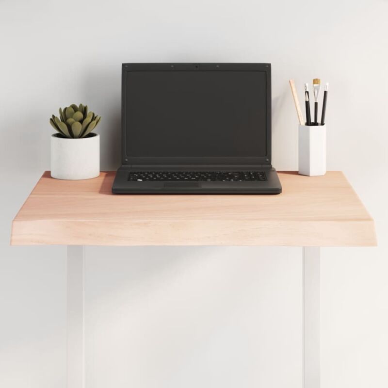 Dessus de table bois chêne massif non traité bordure assortie