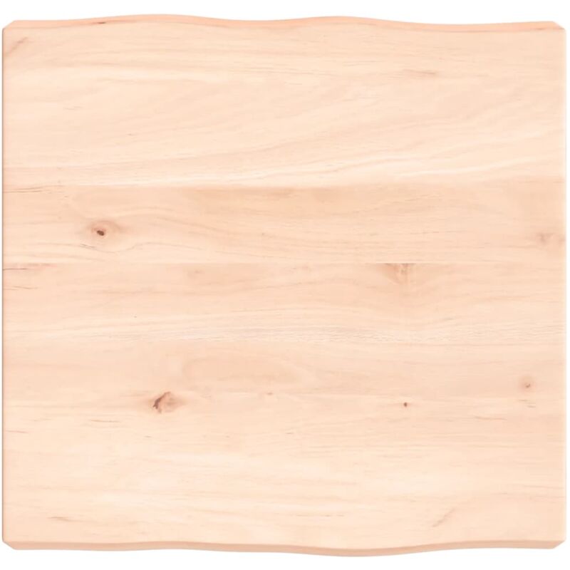 Dessus de table bois massif non traité bordure assortie Vidaxl