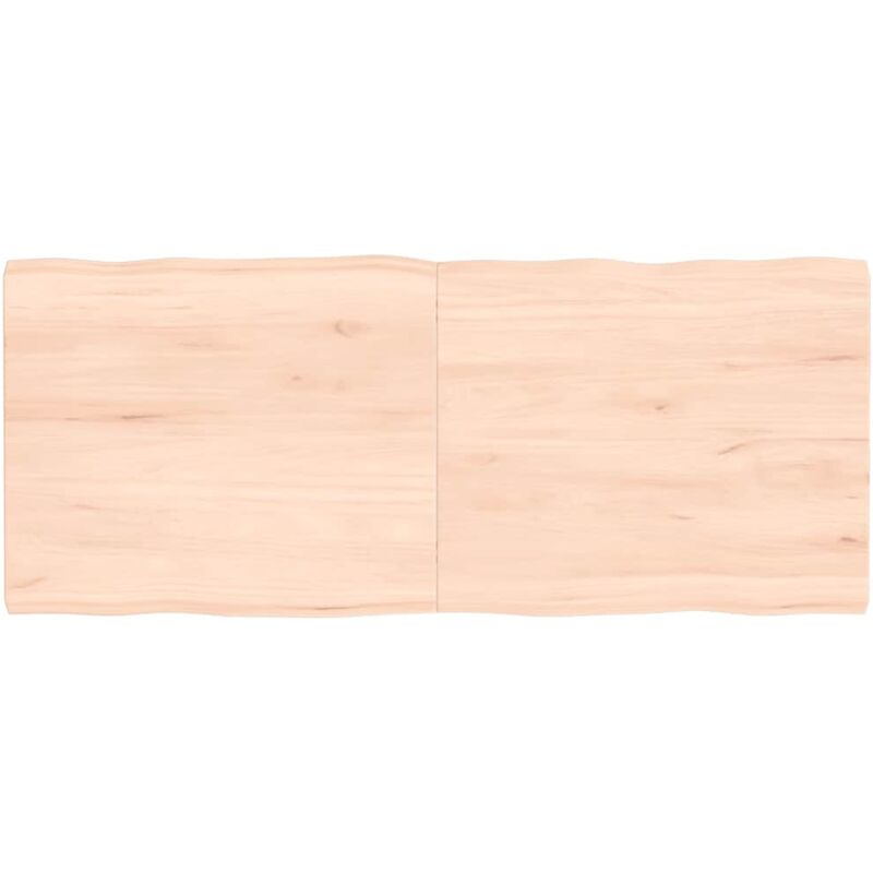 Dessus de table bois massif non traité bordure assortie