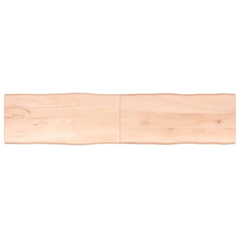 Dessus de table bois massif non traité bordure assortie