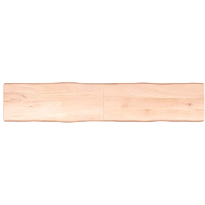 Dessus de table bois massif non traité bordure assortie