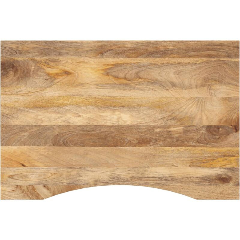 Vidaxl - Dessus de bureau avec courbe 100x60x2,5 cm manguier massif brut