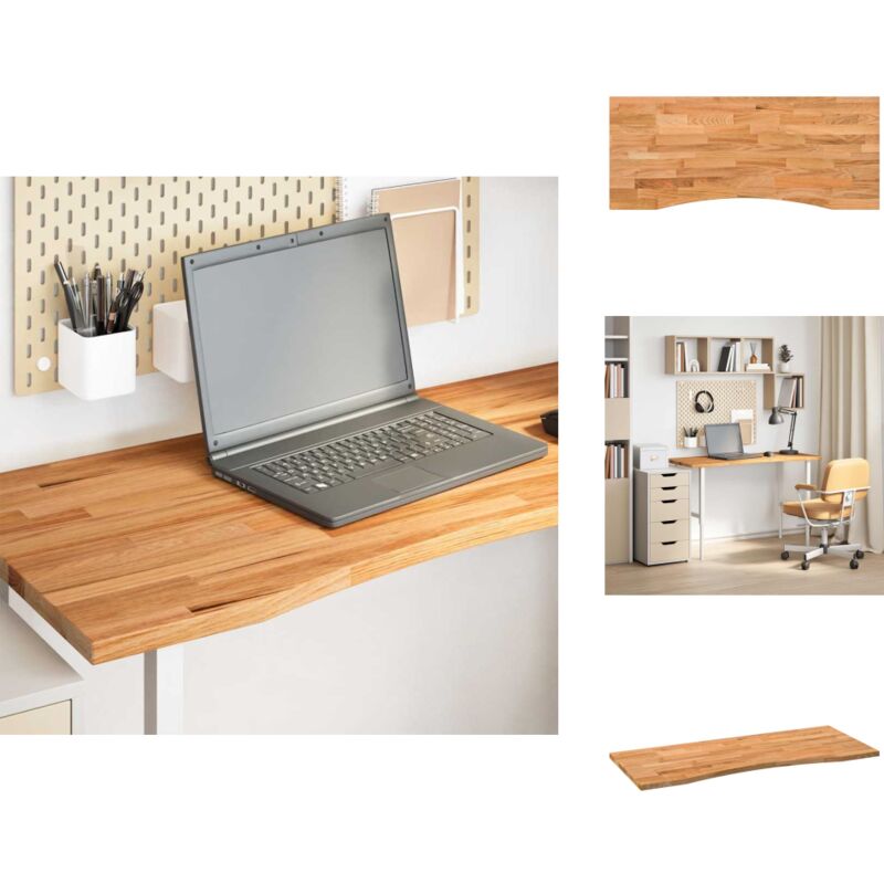 Vidaxl - Dessus de bureau marron clair bois chêne massif rectangulaire - Dessus De Bureau - Plan De Travail - Plan De Travail De Cuisine - Plan De