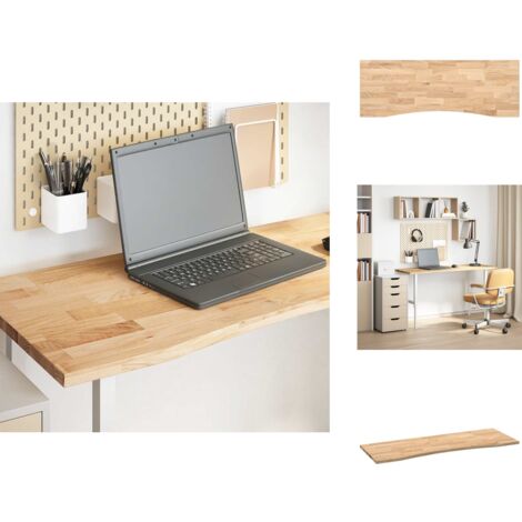 Dessus de bureau non traité bois massif de chêne rectangulaire - Dessus De Bureau - Plan De Travail - Plan De Travail De Cuisine - Plan De Travail De Salle De Bain