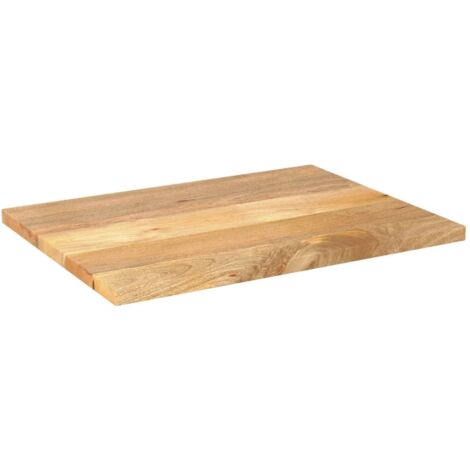 Dessus de bureau  Plateau De Table  Dessus de table 80x70x3,8 cm rectangulaire bois massif manguier CFW66496