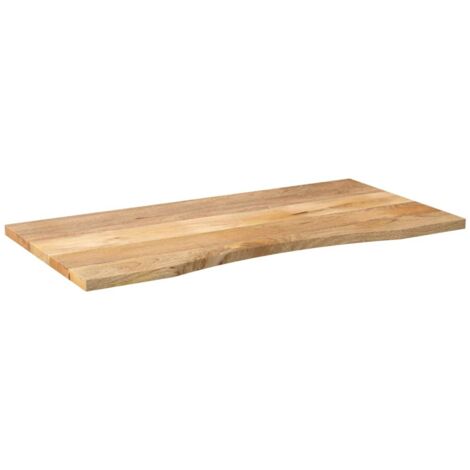 Dessus de bureau，Plateau de table，Dessus de table avec courbe 110x50x2,5 cm manguier massif brut CFW49515