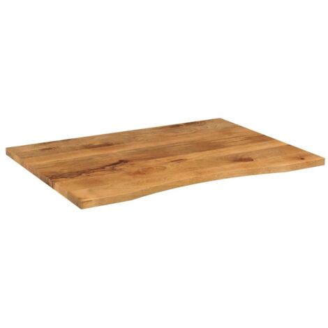 Dessus de bureau，Plateau de table，Dessus de table avec courbe 110x80x2,5 cm manguier massif brut CFW13743