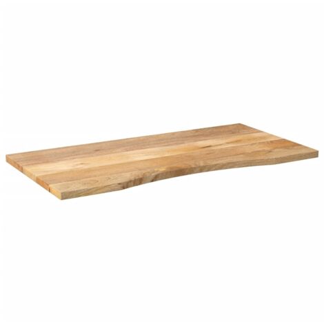Dessus de bureau，Plateau de table，Dessus de table avec courbe 140x60x2,5 cm manguier massif brut CFW50052