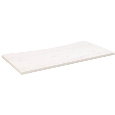 Dessus de bureau，Plateau de table，Dessus de table blanc 100x50x2,5 cm bois massif de pin CFW67714