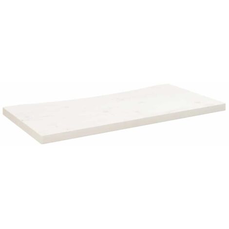 Dessus de bureau，Plateau de table，Dessus de table blanc 80x40x2,5 cm bois massif de pin CFW22173
