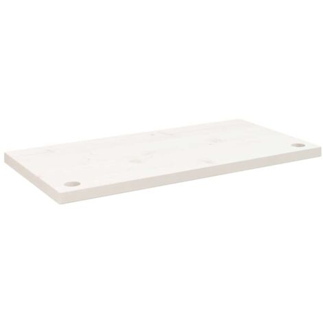 Dessus de bureau，Plateau de table，Dessus de table blanc 80x40x2,5 cm bois massif de pin CFW80837