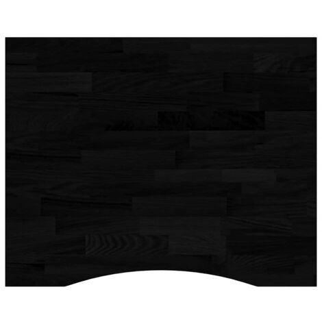 Dessus de bureau，Plateau de table，Dessus de table marron foncé bois chêne massif rectangulaire CFW15721