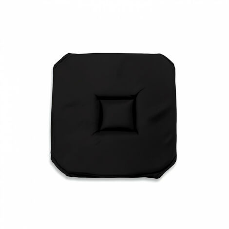 Dessus de chaise gobelin 40x40X3 cm ALIX noir, par Soleil d'ocre