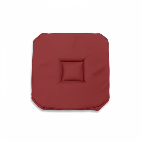 Dessus de chaise gobelin 40x40X3 cm ALIX rouge, par Soleil d'ocre