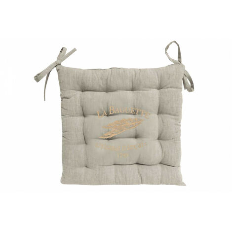 Dessus de chaise imprimé capitonné en coton BAGUETTE