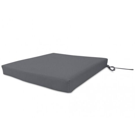 Dessus de chaise outdoor imperméabilisé 40x40x5 cm ALIX anthracite, par Soleil d'ocre
