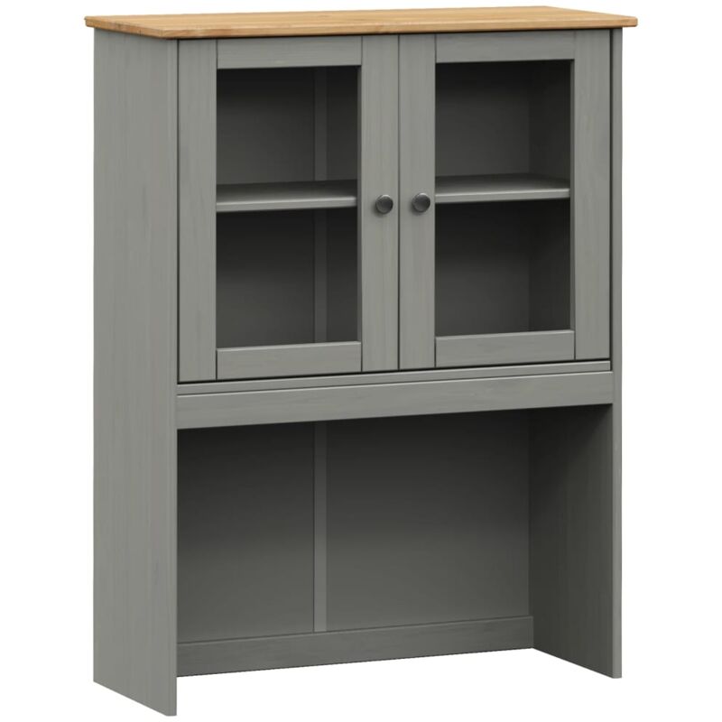 Vidaxl - Dessus de commode vigo gris 78x30x100 cm bois massif de pin