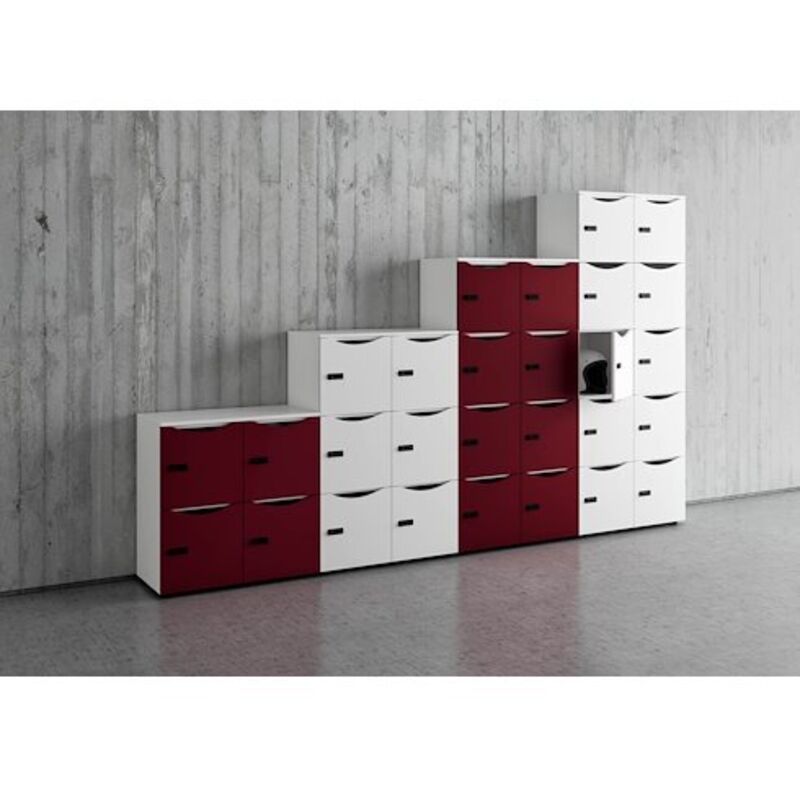 Sans Marque - Dessus de finition pour 2 colonnes Lockers - l 86 cm - Maxiburo