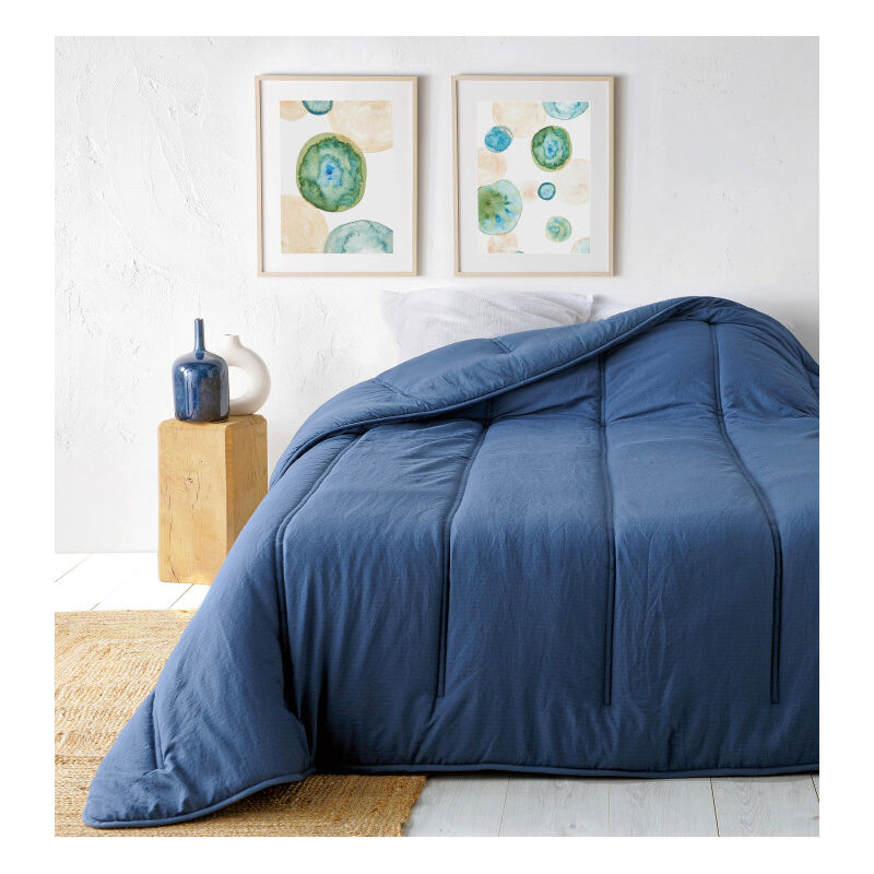 Linder - Dessus de lit 180x240cm 'Cindy' - 180x240cm - Bleu marine