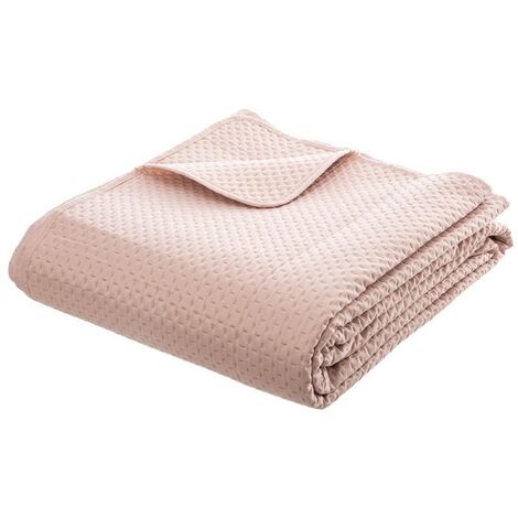 Dessus de lit 240x260 Dolce rose + 2 taies