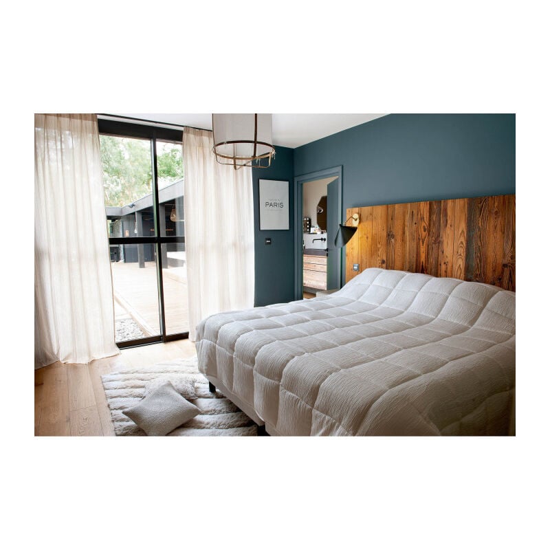 Linder - Dessus de lit matelassé 'Sirocco' - 230x250cm - Ecru