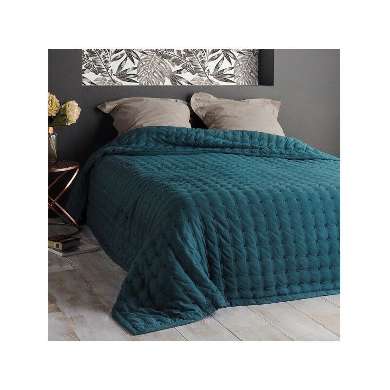 Dessus de Lit "Paloma" - 230x250cm - Bleu canard