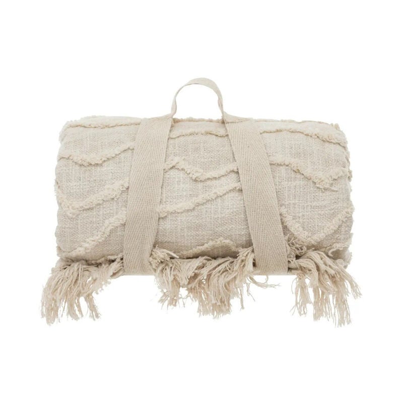 Dessus de Lit 'Tufté' Beige 240x260cm