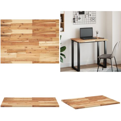 Dessus de meuble de salle de bain finition à l'huile 100x60x2cm - Comptoir en bois - Bois d'acacia