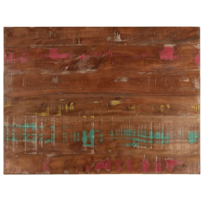 Dessus de table 90x70x1,5 cm rectangulaire bois massif récupéré - Vidaxl