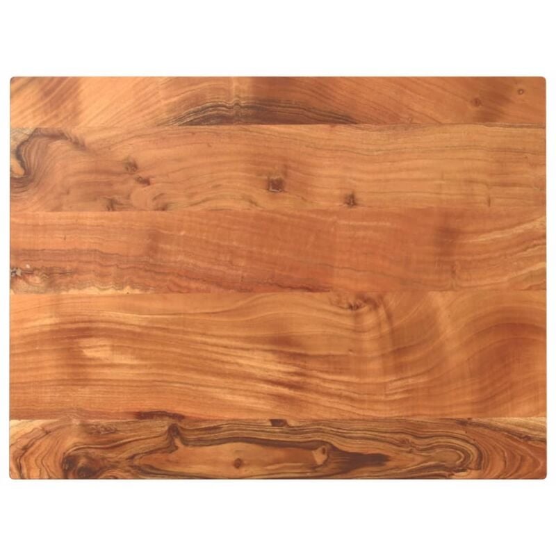 Dessus de table 80x50x2,5 cm rectangulaire bois massif d'acacia Vidaxl