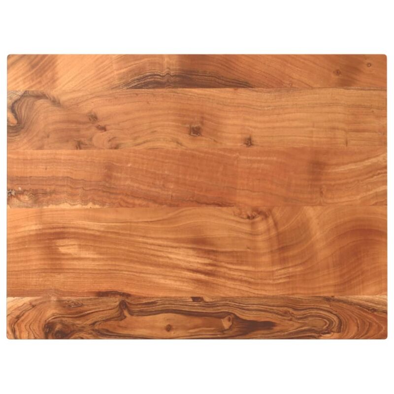 Dessus de table 80x60x3,8 cm rectangulaire bois massif d'acacia Vidaxl