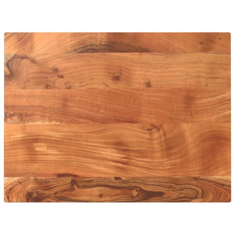 Dessus de table 80x50x3,8 cm rectangulaire bois massif d'acacia Vidaxl