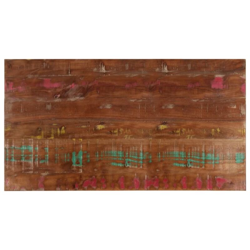 Dessus de table 100x60x2,5cm rectangulaire bois massif récupéré Vidaxl