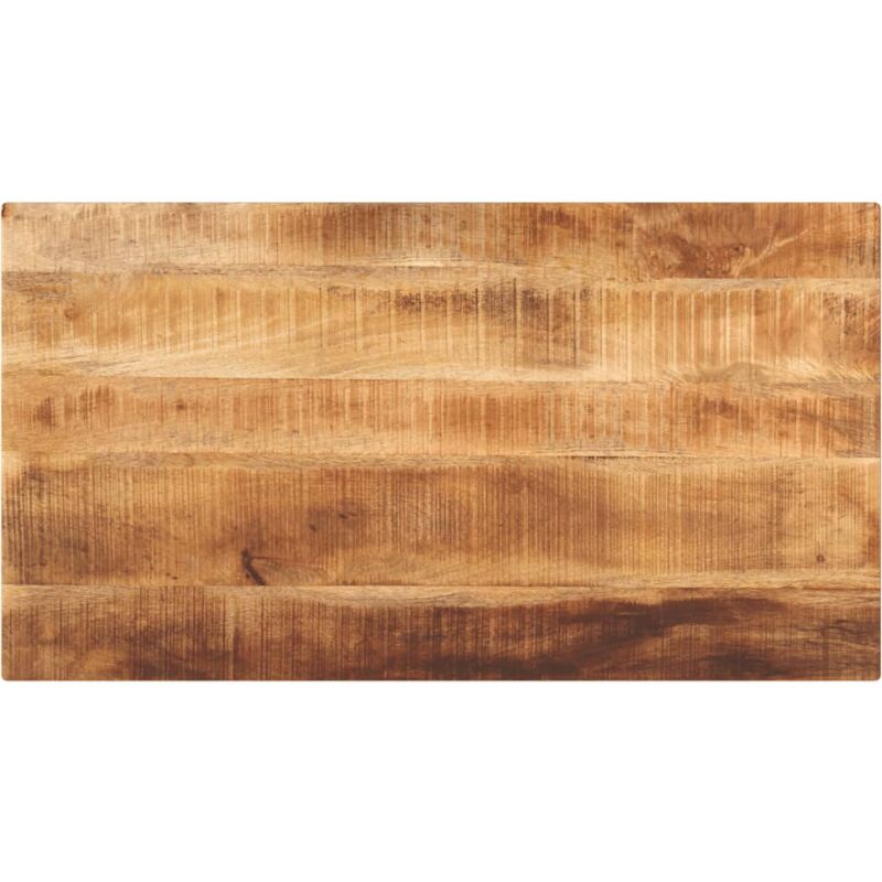 Dessus de table rectangulaire bois massif de manguier brut Vidaxl