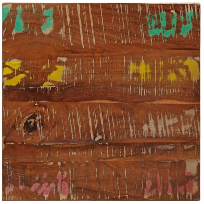 Dessus de table 60x60x1,5 cm carré bois massif de récupération Vidaxl